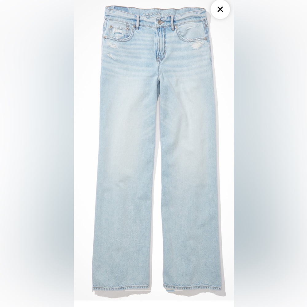 🆕🆕AE Low-rise baggy wide leg Jeans.